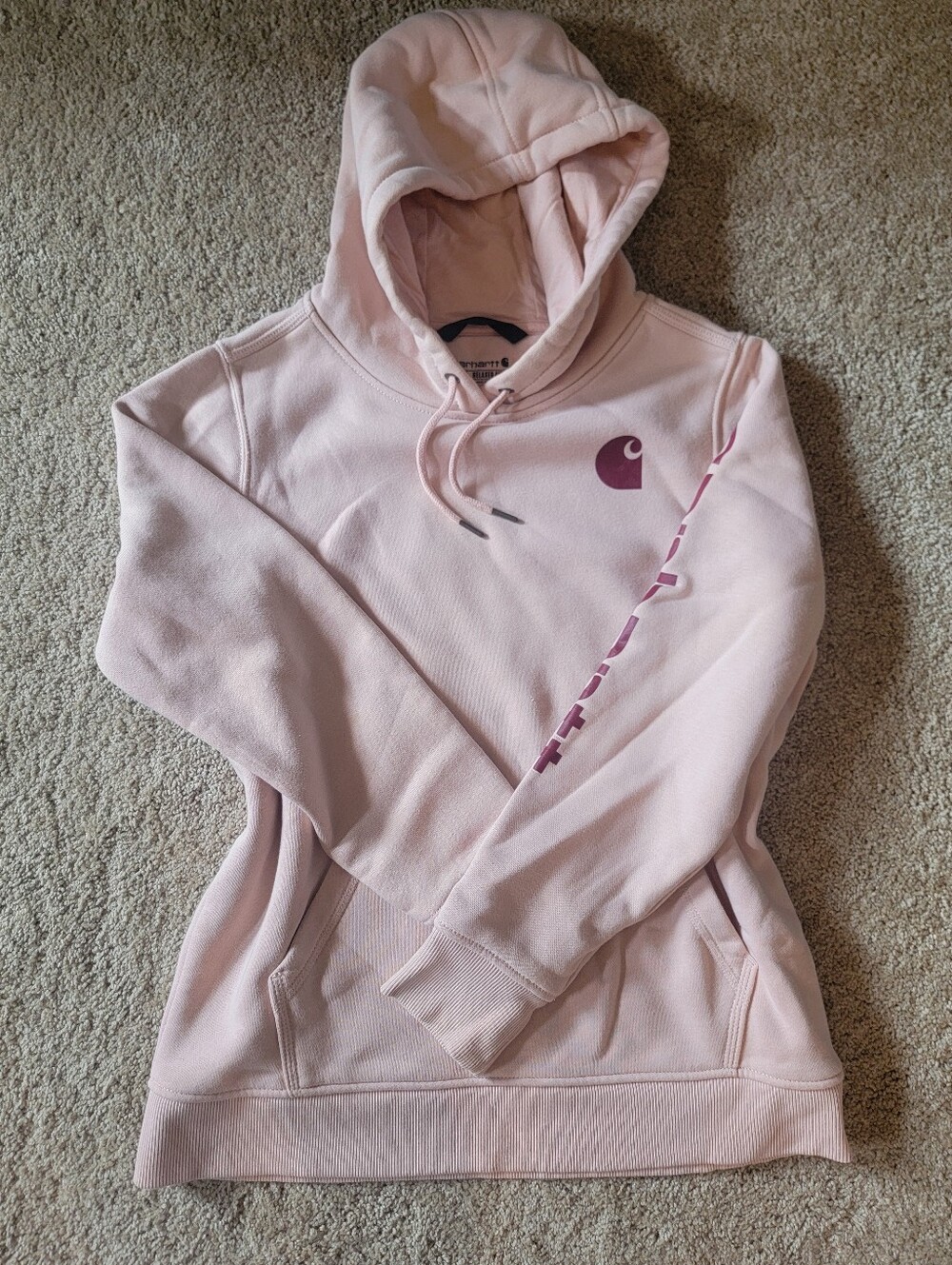 Carhartt Relaxed Fit Sweatshirt Pink Hoodie